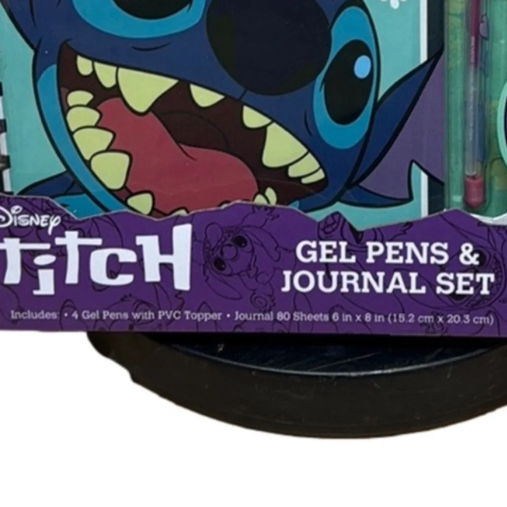 Disney Stitch Journal Gift Set NWT Gel Pens Notebook Cute Gift